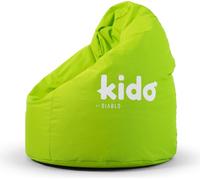 Kido By Diablo Pouf pour enfants avec remplissage Pouf Gaming Fauteuil Beanbag Couleur : Vert