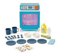 Kidoozie Just Imagine Magic Rinse Lave-vaisselle - Léger, son et pulvérisation d'eau - Comprend des plats et des ustensiles - À partir de 3 ans