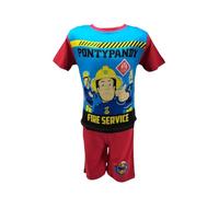 kidparadise Ensemble été garçon - Ensemble Plage T Shirt Enfant - Pyjama (FR/ES, Âge, 2 Ans, Taille Normale, Rouge Pyjama Sam Le Pompier)