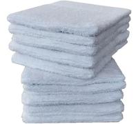 kidparadise Gants de Toilette 14 x 22 cm - Coton - Lot de 10 Gants (Blanc)