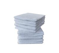 kidparadise Gants de Toilette 14 x 22 cm - Coton - Lot de 10 Gants (Blanc x 10)