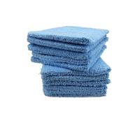 kidparadise Gants de Toilette 14 x 22 cm - Coton - Lot de 10 Gants (Bleu Ciel x 10)