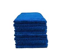 kidparadise Gants de Toilette 14 x 22 cm - Coton - Lot de 10 Gants (Bleu Fonce x 10)