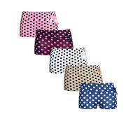 kidparadise Lot de 5 - Femme Boxer - Basics Shorty - Culottes Femme (as4, Alpha, x_l, Regular, Regular)