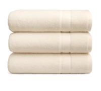 kidparadise Serviette De Bain 70x140 - Lot 3 Serviettes De Bain Coton (Ivoire)