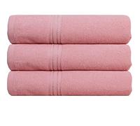 kidparadise Serviette De Bain 70x140 - Lot 3 Serviettes De Bain Coton (Rose)
