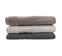 kidparadise Serviettes Douche - Serviettes de Bain - 100% Coton - 500 grammes (Lot 3 Serviettes Choco)