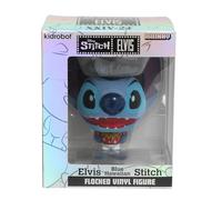 Kidrobot Figurine Bhunny Stitch x Elvis HawaÏ (11cm) Effet Velour Halloween, 4", Bleu