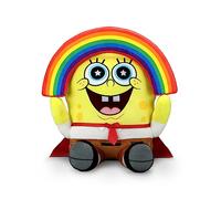KidRobot Peluche Hugme 40,6 cm - Cape arc-en-ciel Bob l'éponge