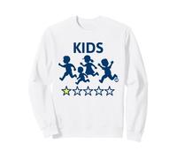 Kids 1 Star Review Funny Parenting Sweatshirt
