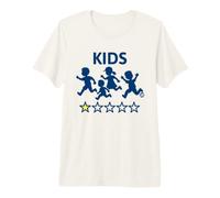 Kids 1 Star Review Funny Parenting T-Shirt Haut de Gamme