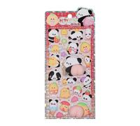 Kids 3D Stickers - Cute Panda Decals 3D Stickers | Animal Journaling Scrapbooking Supply 3Ď Śtickers, Phone Case Notebook Laptop Craft Accessory, Relief Texture Stationery for Party Favors