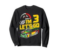 Kids 3rd Birthday Racing Car Gifts 3 Year Old Boys Party Sweatshirt
