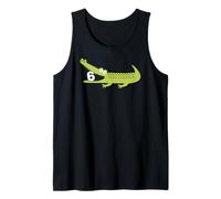 Kids 6 Six Year Old Alligator Funny Crocodile 6th Birthday Débardeur
