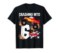 Kids 6 Year Old Monster Truck 6th Birthday Boy Car Trucks T-Shirt