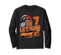 Kids 7th Birthday Racing Car Gifts 7 Year Old Boys Party Manche Longue