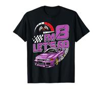 Kids 8th Birthday Racing Car Gifts 8 Year Old Boys Party T-Shirt