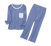 Kids a ama Sets 2-Piece Boys Girls Cotton eepwear with Long Sleeve Pocket Top & Soft Pants, Comfortable Toddler y amas (GY1, 4-5 Years) o26o