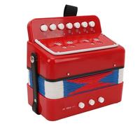 Kids Accordeon 7 Key 2 Bass Buts Button Music Instrument Education avec Baille Boucle portable Abs en cuir ABS Kraft Paper Tissu pour les enfants débutants