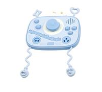 Kids Activity Board - Silicone Educational Puzzle, 6.92x5.31x1.37 inch Interactive Touch Sensory Board with Click and Pull Textures, Early Learning Toy, Travel Quiet Game for Airplane Classroom