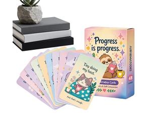 Kids Affirmation Cards - Positive Thinking Self Esteem Flash Cards Set | Inspirational Message Deck with Bright Illustrations, Encourages Confidence Growth and Daily Mindfulness Practice
