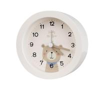 Kids Alarm Clock, Silent Sweep Movement, Children's Wakes Clock | Non Ticking Bedroom Timepiece for Children | Easy Read Analog Clock, Bedside Morning Routine Sleep Training