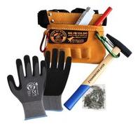 Corvus Ensemble d'outils A600116 Kids at Work avec ceinture cuir brun