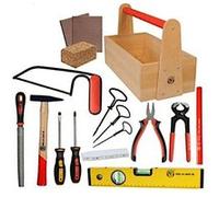 Kids At Work jeu d'outils junior bois/acier 16 pièces Multicolore G