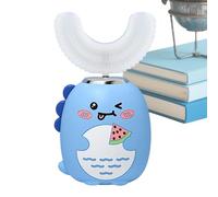 Kids Auto Brush, Cartoon Waterproof Electric U Shaped Toothbrush, 3 Cleaning Modes with Smart Timer, Fun Automatic Toothbrush for Boy, Girls, Promotes Healthy Brushing Habits, 1.64x4 Inches