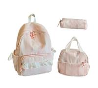 Kids Backpacks for Girls | with Pencil Case Lace Smooth Zipper Large Capaci