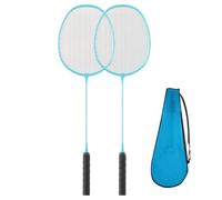 Kids Badminton Set, 2 Player Badminton Racket Set, Alloy Rackets | Badminton Equipment with Carrying Bag for Backyard Games and Outdoor Play