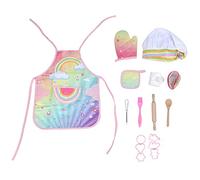 Kids Baking Chef Set tablier Glove Glove Cooking Chef Dress Up Play Play Kitchen Toys