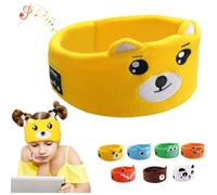 Kids bandeau, masque nuit enfant élastique, bandeau Bluetooth mignon, doux et confortable, Bluetooth V5.0, volume réglable, idéal pour la conduite ou l'heure du coucher (A)
