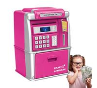 Kids Bank - Password Kids ATM Machine - Novelty Toys, Coin Recognition, Electronic Learning & Education Toys for Birthdays Christmas an Innovative Design, This Electric Money Bank Provides A We
