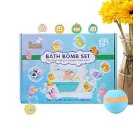 Kids Bath Bombs Set - Bath Balls with Surprise Toys Inside, Fizzy Salt Balls with Color Changing Effect, Fun Fizzies for Kids, Pool Bomb Gift Set for Boys Girls, Pool Bombs for Bathroom Home Travel