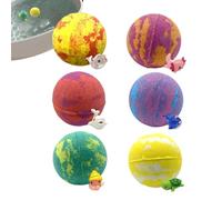 Kids Bath Fizzies Set - Colorful Scented Bubble Balls, Surprise Toy Bath Bombs | Fun Interactive Baths Time Play Activity Kit, Glow in Dark Animal Toy Filled Baths Bomb Set for Home Bathroom Daycare