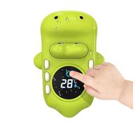 Kids Bath Temperature Gauge - Crocodile LED Digital, Floating Water-Spraying Toy for Child Fun, Nursery Shower with Safe Measure, Bathroom Accessory, Pool Monitor for Home and Hotel