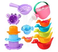 Kids Bath Toys, Floating Water Play, Soft Sensory Features, Colorful Educational Games for Kids, Creative Bathtub and Shower Toys for Swimming Time, Outdoor, Indoor, Multicolor