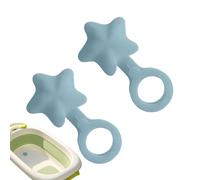 Kids Bathtub Stopper - 3x3x1.5cm Silicone Leak Proof Secure Sealing Set, Cute Star Drain Plug | Tight Fit Design with Protection, Safety Enhancement for Home Hotel Apartment Rental House Boys