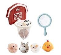 Kids Bathtub Toys - Interactive Basketball Hoop With 6 Animal Balls | Suction Cup Pool Game For Children, Fun Bathroom And Beach Activity For Boys And Girls