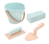 Kids Beach Toys - Ice Cream Bucket Set, Sandbox Molds Kit with Easy Grip Trowel and Scoops, Castle Building Sandbox Toy, Outdoor Sand Play Set, Summer Activity Kit for Play at Seaside Poolside