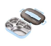 Kids Bento Box, Stainless Steel Lunch Box Container With 3 Compartments, Food Salad Storage Container For Kids Adults
