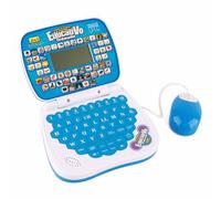 Kids Bilingual Learning Ordinateur Portable Interactive Bilingual Learning Liptop Toys for Children pour Apprendre Les Langues, Les Mathématiques, la Logique, la Lecture (Blue)