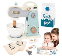 Kids Blender Toy, mixeur Jouet, mixeur de Cuisine, en Bois, Accessoires de Cuisson pour Tout-Petits, , Filles de 3 à 5 Ans