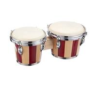 Kids Bongo Drum, Adults Hand Drum Set, Professional Percussion Music Instrument with 6-Inch and 7-Inch Drums, Ideal for Beginners, School Band, Studio, Stage, Travel, Cultural Performances