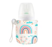 Kids Bottle Insulated Sleeve, Breastmilk Insulation Cover for Milk Bottles, Soft Protective Feeding Sleeve, Keeps Milk Warm or Cold, Ideal for Travel Home Feeding Nursing, multicolord2, 120ml, Unisexe