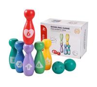 Kids Bowling Set - Educational Fun Playset | Colorful Bowling Pins Toy | Outdoor Bowlings Game | Colorful Bowlings Pins Toy | Educational Fun Playset For Children Boys Girls Teens Garden Yard
