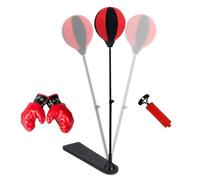 Kids Boxing Set | Height Adjustable Punching Bag with Gloves and Base | Sport Toy, Stable Set for Boys Girls Aged 3-10 Exercise Training Home Gym Outdoor Backyard