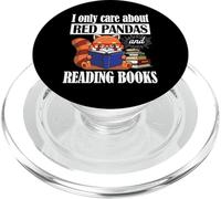 Kids Boys Girls Cute Kawaii Reading Books Red Panda Lover PopSockets PopGrip pour MagSafe