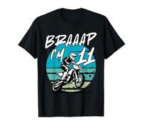 Kids Braaap Im 11 Dirt Bike 11th Birthday Bday Motocross Boy T-Shirt